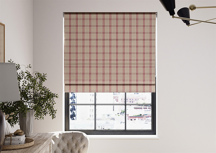 Applecross, Cranberry - Roman Blind - Image 3